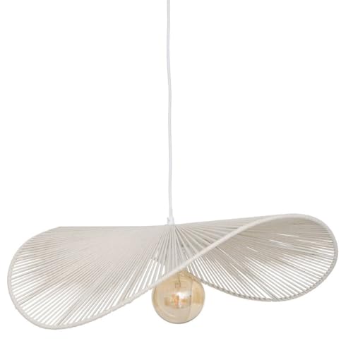 Atmosphera Créateur d'Intérieur - Suspension Adelia Métal Noir D58cm - Ampoule Non Incluse 40 W - Câble Réglable 80 cm - Salon, Cuisine, Bureau, Chambre