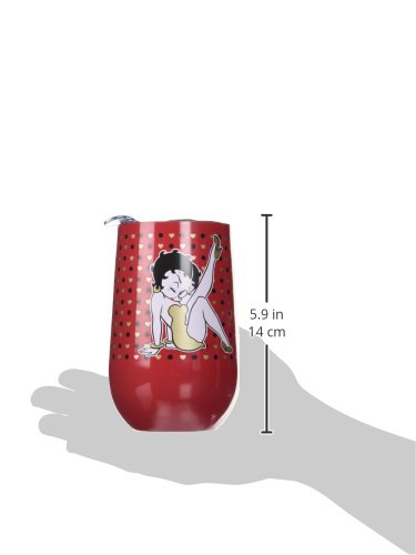 Image of Spoontiques 16930 Betty Boop Stainless Wine Tumbler