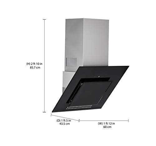 Image of KAFF 60 cm 1180 m3 /h Chimney (VEGAS 60, Black)