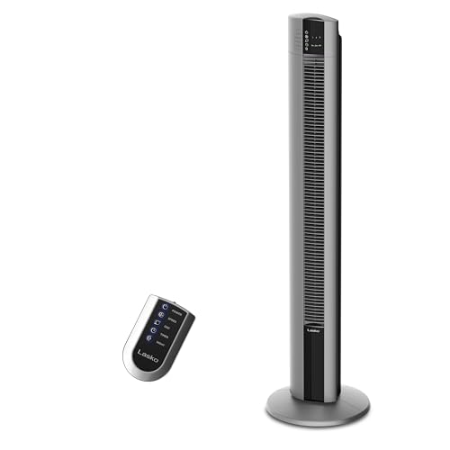 Lasko Tower Fan, Oscillating Performance, Remote Control, Nighttime Setting, Timer, 3 Speeds,...