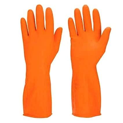 RUBBER GLOVES GLOBAL ORANGE handgloves for cleaing bathroom, toilet, kitchen and dish washing (B0D17ZG6YQ) Amazon Price History, Amazon Price Tracker