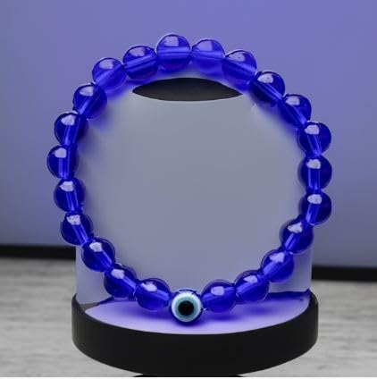 Image of Honbon Fancy Designer Beads Evil Eye Charms Bracelet,Handmade Unisex Nazar Bracelets,Friendship Band for All -Girls, Boys, Men & Women