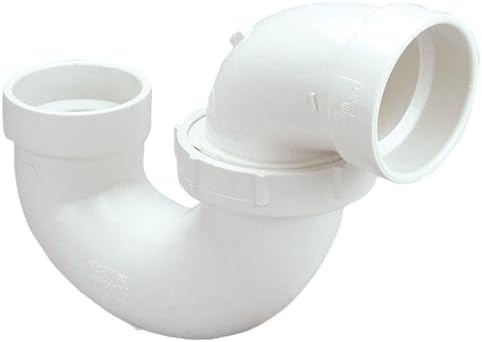 NIBCO Fig No U4895, 2 in. PVC DWV P-Trap with Union Joint Hub x Hub, Solvent Weld