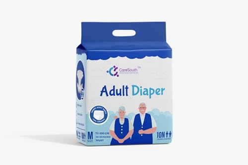 Image of Dual-Core Premium Adult Diaper Pants - Medium (10 Count) | High Absorption, No Bulk | 12-Hour Leak Protection | Soft, Rash-Free Fit | Waist 75-100 cm (30-40 inch) | Unisex | Organic
