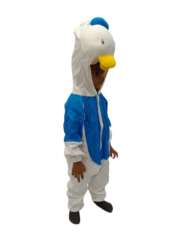Image of BookMyCostume Comical Sailor Duck Cartoon Kids Fancy Dress Costume | Blue & White 5-6 years