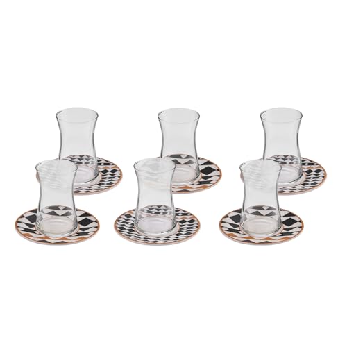 KARACA Enzo 12 Piece Tea Set for 6 People 165ml