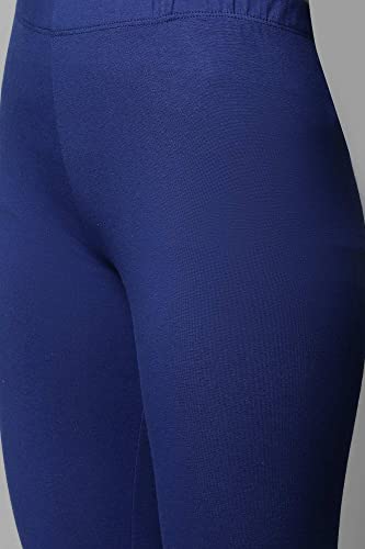 Image of Aurelia Blue Cotton Lycra Tights