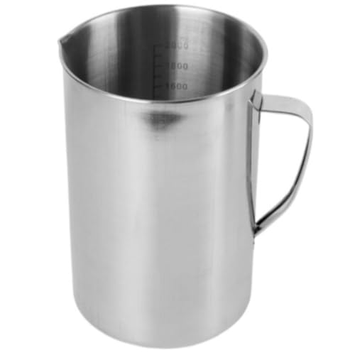 Emuia 304XeXϔMvʃJbv 500ml/1000ml/1500ml/2000mlڐte ƖpAĊ팓p R[q[/~NeB[Ή ̐^ϋv݌v(2000ML)
