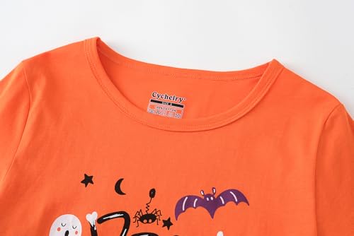 CYCHELRY Big Girls Pajamas Lovely 2PCS Soft Cartoon Short Sleeve with Pants Sleepwear Teens PJS Clothes Size 6-162