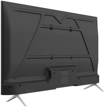 Rear view of Akai AKTV408QMW 40-inch QLED Smart TV with stand attached