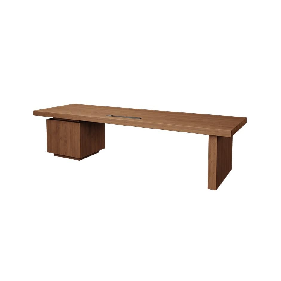 Home Office Desks Solid Wood Desk Computer Desk Study Desk Boss Desk Executive Desk President Office Desks for Home Office(180cm)(Base to similar desk gold)