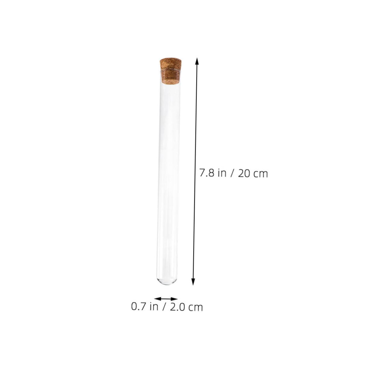 CHILDWEET 10pcs Glass Test Tube Plant Propagation Container Storage Tubes for Plant Powder Clear Test Tube Candy Storage Bottle Sample Testing Tube Wedding Favors Test Tubes