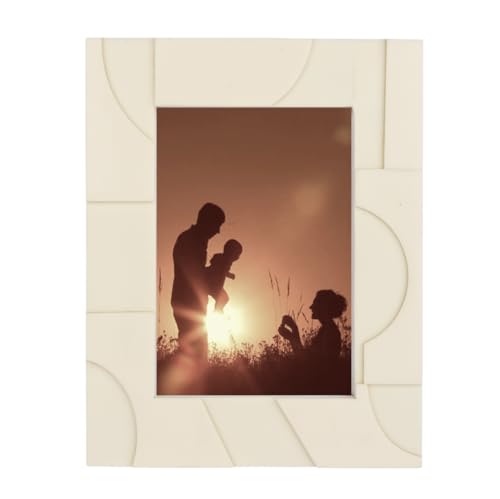 Cruiser’s Caché Modern Designer Bone-Resin Photo or PIcture Frame | 5"x7" Geometric by Cruiser’s Cache - Used condition - US$20.00