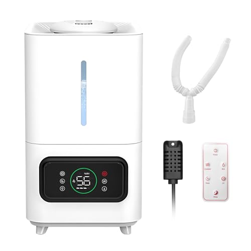 Humidificador de Aire para Plantas, Humificadores para Habitacion Humedad Ajustable Función de Temporizador y Funcionamiento humidificador Ultrasónico Inteligente de llenado Superior