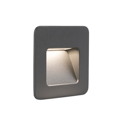 Faro Barcelona 70398 - NASE SQ Empotrable gris oscuro