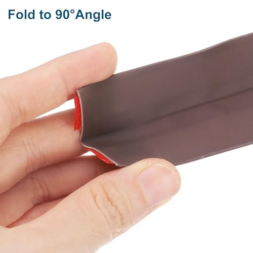 Image of uxcell 126 inchx1.5 inch Caulk Tape Waterproof Tape Not Go Moldy Self Adhesive Shower Tape Caulk Strips for Kitchen Countertop,Bathroom Toilet Floor Brown 2Pcs
