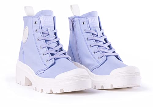 Image of Palladium Women's Pallabase Twill Boot, Xenon Blue, 10 M
