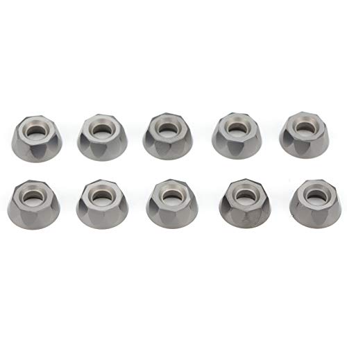 Respicefinem 10 piezas CNC torno torneado inserto indexable hoja de carburo sólido corte RPMT1204M0E‑JS LF6018