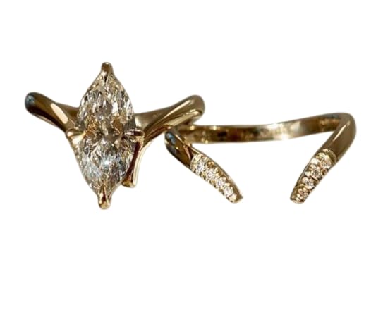 3 CT Marquise Cut Engagement Ring Set Vintage Diamond Solitaire Ring Set With Unique Matching 14K Solid Gold Plated Wedding Band For Women,Gifted For Her,Size 3-12.