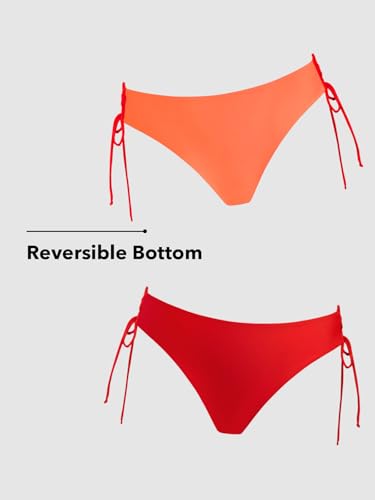 Image of CUPSHE Women's 2 Piece Bikini Set Back Braided Straps with Reversible Bottom