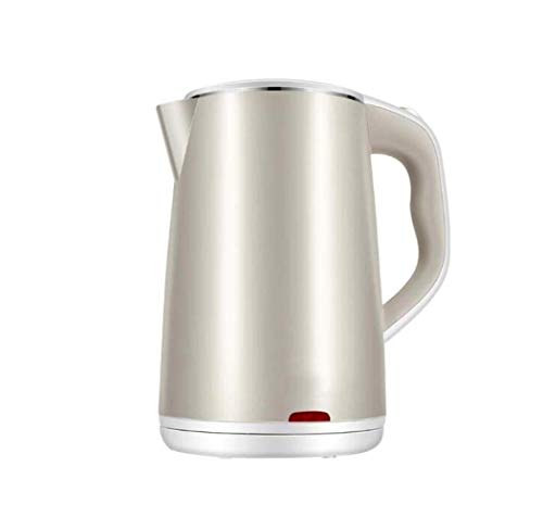 Hervidor eléctrico con aislamiento y apagado automático acero inoxidable 304 beige