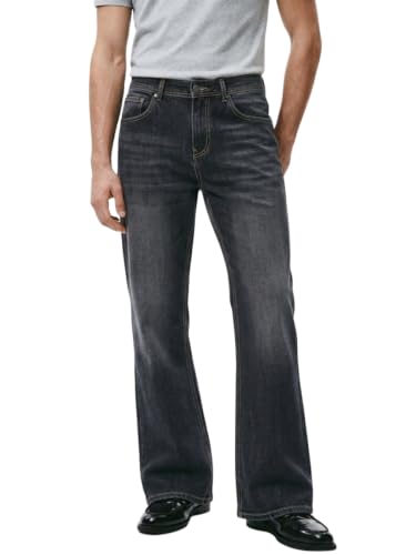 SORELL Men's Stretchable Bootcut Jeans, Dark Grey - Image 2