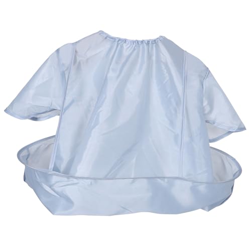 Capa de Corte de Pelo Antiestática ARTIBETTER para Adultos y Personas Mayores, Gris, con Cuello Elástico, Impermeable y Antiadherente para Uso Profesional y en Casa miniatura 1