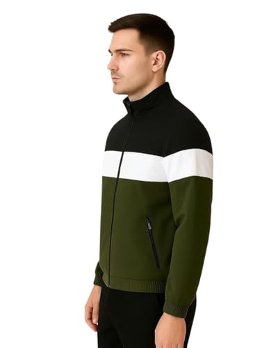 Image of Men's Lightweight Windcheater Zipper Jacket - Gym, Rider Winter Jacket for Men - Thin Wind Sheeter Zip-up Sports Jacket for Man