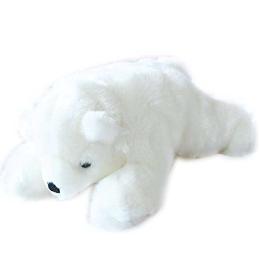 可愛いシロクマのあみぐるみ　約 40cm ぬいぐるみ ぬいぐるみ 人形 シロクマ 熊 リアル もちもち ふわふわ 柔らか