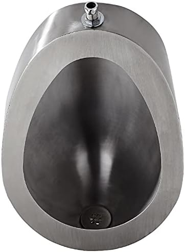 Wall-Mounted 304 Stainless Steel Urinal Ground Drainage/Wall Drainage Men's Urinals Vertical Drainage Public Toilets Used in Public Toilets Such as Schools,B