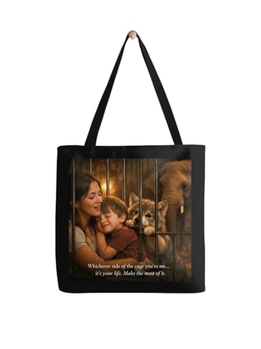 Sac fourre-tout coton cabas de course réutilisable sac shopping femme avec texte original