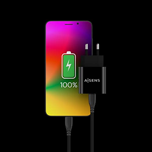 Aisens Cargador De Pared A110-0538 1XUSB TIPO-C PD3.0 20W Negro - 4