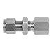 Brennan Industries N2705-LN-02-02-SS Stainless Steel Straight Double-Ferrule Tube Fitting, 1/8" NPT Female Thread, 1/8" Bulkhead Union x 1/8" Female NPT (Pack of 5)