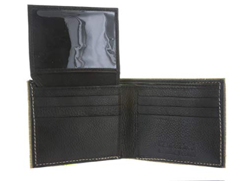 Firefighter Personalized Black Bunker Turnout Gear Bi Fold Captain Wallet3