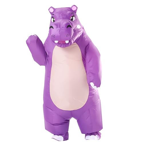 Rysotowy Halloween Inflatable Costume for Adult Fancy Hippo Suit Blow