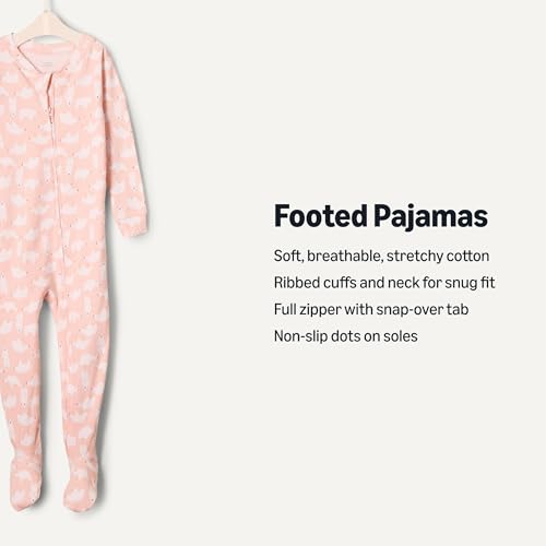 Image of Amazon Essentials x Sofia Grainge Unisex Toddlers and Babies' Snug-Fit Cotton Footed Pajamas