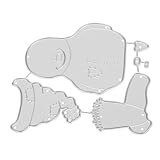 BinZyronic カーボンスチール製雪だるまダイカット – 紙細工用エッチングカッティングダイ、手芸・デコレーション・カード作りに最適