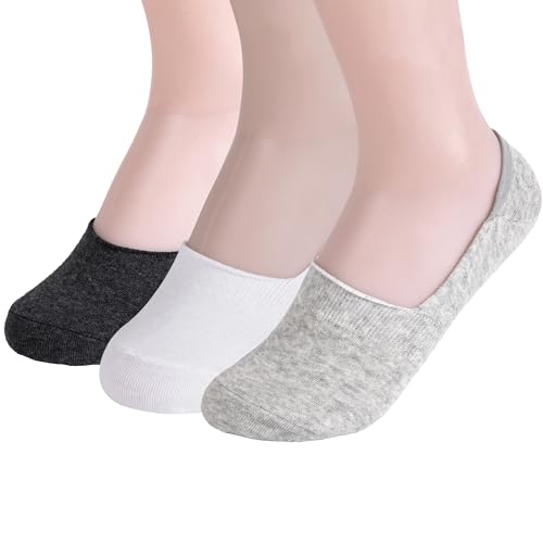 Under $5 Women's No Show Socks Non Slip Breathable Invisible Low Cut Liner Socks for Flats Sneakers Office Travel Daily Wear