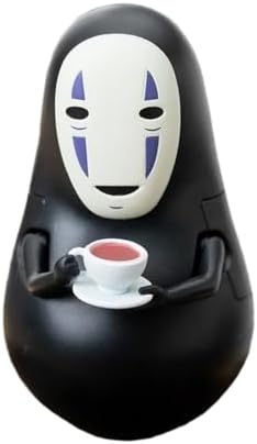 ensky - Spirited Away - YR-MC04 Roly Poly Tilting Figure No-Face with Teacup, Studio Ghibli Official Merchandise image 2