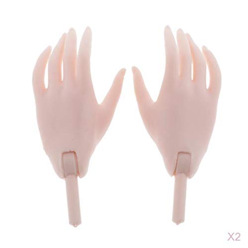 ATORSE 2Pairs of 1/4 BJD Articulated Hands for BJD Dollfie DOD MSD 43cm Dolls Pink-picture-10