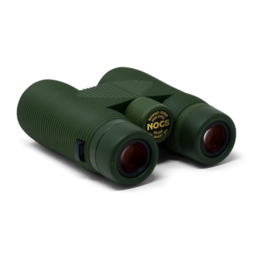 Nocs Provisions Pro Issue 8x42 Compact Fogproof Waterproof Binoculars for Adults & Kids, 8X Magnification, Wide View Multi-Coated Lenses for Bird Watching, Hunting & Stargazing - Canopy Green