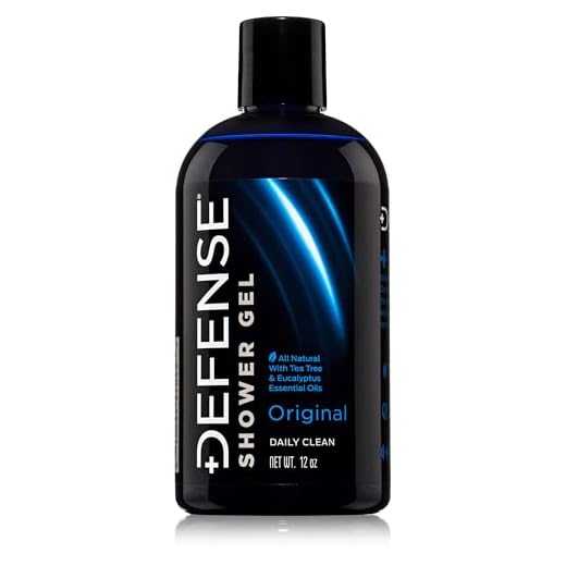 Defense Soap Body Wash Shower Gel 12 Oz - Natural Tea Tree Oil and Eucalyptus Oil