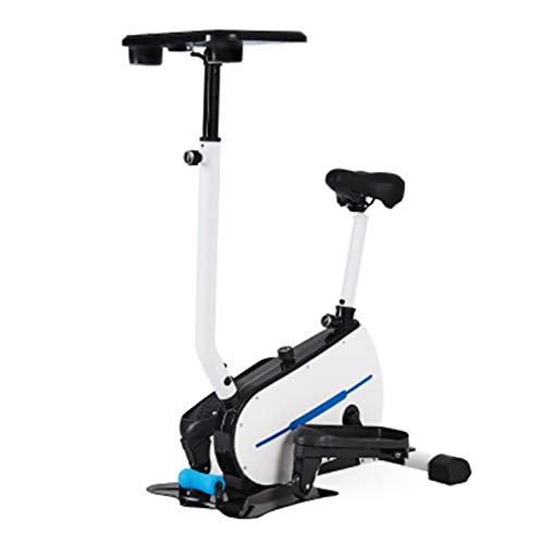 Máquina elíptica con asiento, entrenador elíptico portátil para ejercicio aeróbico, cardio, resistencia magnética ajustable