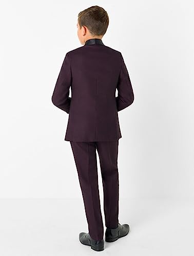 Tuxedos de dîner pour garçon avec revers châle satiné de qualité supérieure - 2
