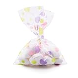 Italpak Buste (Sacchetti) Trasparenti per Alimenti Bubbles 50 pz, Polypropylene, Lilla, 9x12,5cm