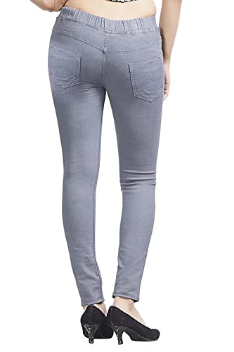 Image of ADBUCKS Women's Slim Fit Mid Rise Jeggings -, Skinny, Wide Leg Jean, Elasticated