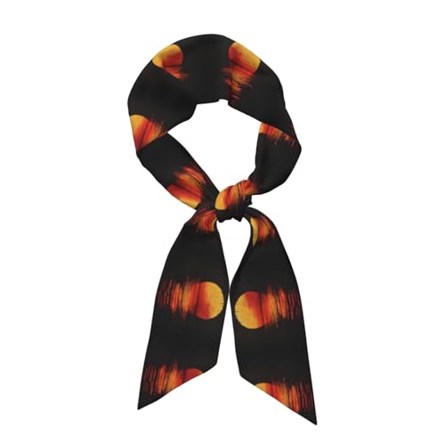 WBQLSL Las diademas y bufandas de moda para mujer Sunset Silhouette se pueden utilizar como accesorios de ropa, cinturones o pañuelos.