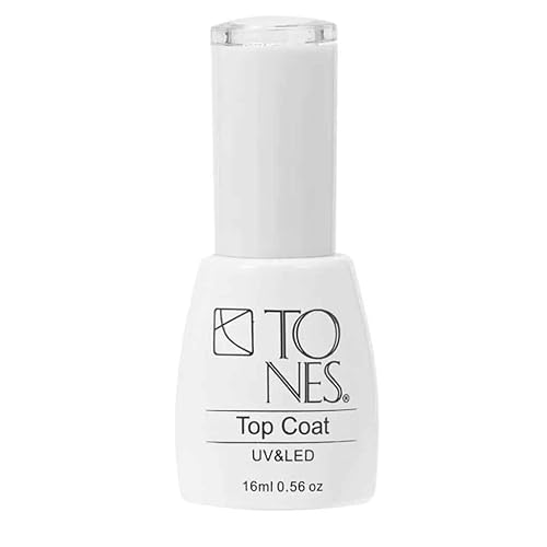 Miniatura 1 de TONES Capa superior de esmalte de gel, capa superior ultra duradera con LED UV para uñas de gel, capa superior de gel de alta calidad para manicura