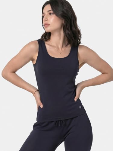 Image of Enamor E025 Essentials Stay New Slim Fit Soft, Naturally Breathable Cotton Fabric Tank Top For Women