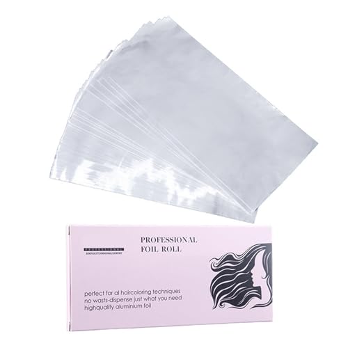 30 láminas de aluminio para el cabello para aplicación de color y servicios de resaltado, salón para estilistas, cabello plateado